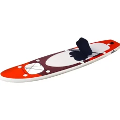 vidaXL Upplåsbar SUP-bräda set röd 300x76x10 cm