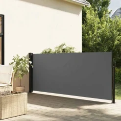 Hot vidaXL Utdragbar sidomarkis 100x300 cm Antracit