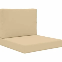 vidaXL Utomhus Soffa Kudde 2 pcs Beige Polyester