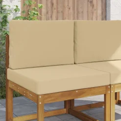 vidaXL Utomhus Soffa Kudde 2 pcs Beige Polyester