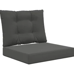 Clearance vidaXL Utomhus Soffa Kudde 2 pcs Polyester Antracit