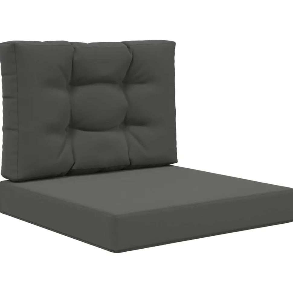 vidaXL Utomhus Soffa Kudde 2 pcs Antracit Polyester