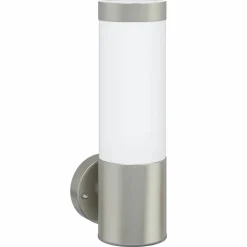 vidaXL Utomhus vägglampa Silver 12 x 8,5 x 27 cm.