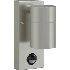 vidaXL Utomhus vägglampa Silver 6,5 x 10,5 x 16 cm