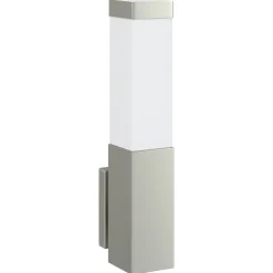 New vidaXL Utomhus vägglampa Silver 10.5 x 6 x 33 cm Rostfritt stål
