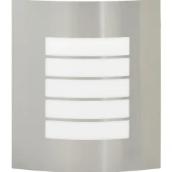 Discount vidaXL Utomhus vägglampa Silver 23,5 x 9 x 26 cm Rostfritt stål