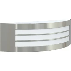 vidaXL Utomhus vägglampa Silver 32 x 10 x 10 cm