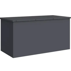 vidaXL Utomhusförvaringslåda Antracit 100 x 50,5 x 50 cm Stål