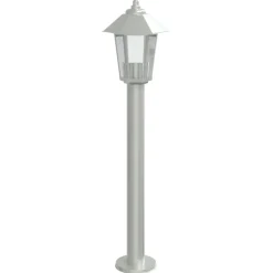 vidaXL Utomhusgolvlampa silver 80 cm rostfritt stål