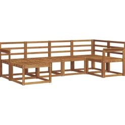 Best vidaXL Utomhussoffset 6 pcs Naturfärg