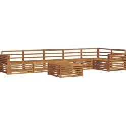 Sale vidaXL Utomhussoffset 7 pcs Massivt Akaciaträ Naturfärg