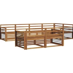 Sale vidaXL Utomhussoffset 7 pcs Massivt Akaciaträ Naturfärg