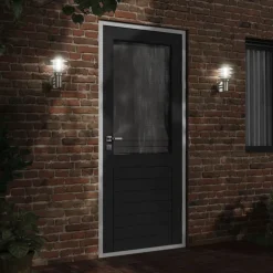 Clearance vidaXL Utomhusvägglampa 2 st rostfritt stål Silver