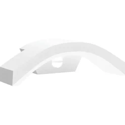 vidaXL Utomhusvägglampa LED med sensor vit gjuten aluminium