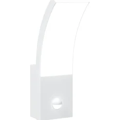 Discount vidaXL Utomhusvägglampa LED med sensor gjuten aluminium Vit