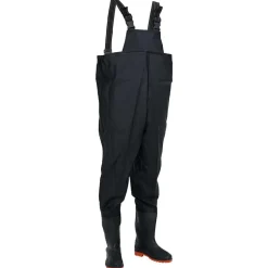 New vidaXL Vadarbyxor med stövlar strl. 46 Svart