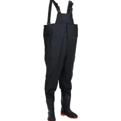 Clearance vidaXL Vadarbyxor med stövlar strl. 41 Svart