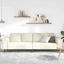 Sale vidaXL Vardagsrumsoffa 250 x 77 x 76 cm Kräm