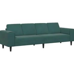 vidaXL Vardagsrumsoffa Mörkgrön 250 x 77 x 76 cm