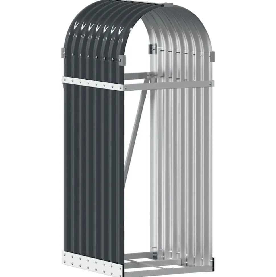 vidaXL Vedhållare antracit 40x45x100 cm galvaniserat stål