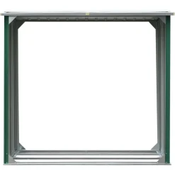 Outlet vidaXL Vedskjul galvaniserat stål 172x91x154 cm Grön