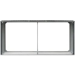 vidaXL Vedskjul i galvaniserat stål 330x92x153 cm antracit