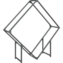 vidaXL Vedställ antracit 100x25x100 cm kallvalsat stål