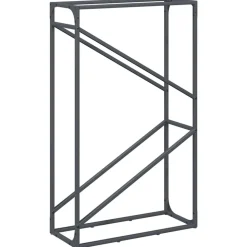 vidaXL Vedställ antracit 60x25x100 cm kallvalsat stål