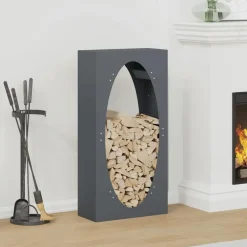 Discount vidaXL Vedställ 50x23x100 cm kallvalsat stål Antracit