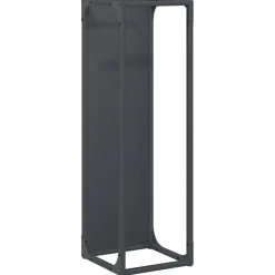 vidaXL Vedställ antracit 25x25x80 cm kallvalsat stål