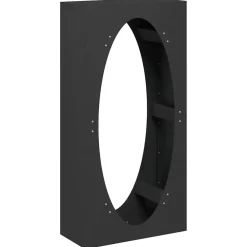 Outlet vidaXL Vedställ 50x23x100 cm kallvalsat stål Svart