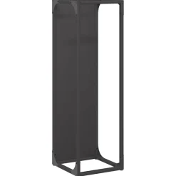 Hot vidaXL Vedställ 25x25x80 cm kallvalsat stål Svart