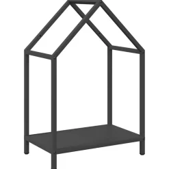Clearance vidaXL Vedställ 40x25x60 cm kallvalsat stål Svart