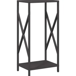 Discount vidaXL Vedställ 34x25x70 cm kallvalsat stål Svart