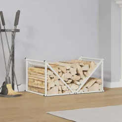 vidaXL Vedställ vit 70x43x34,5 cm kallvalsat stål