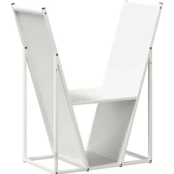 vidaXL Vedställ vit 69,5x35x81 cm kallvalsat stål