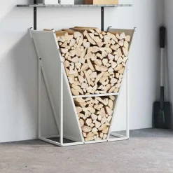 vidaXL Vedställ vit 69,5x35x81 cm kallvalsat stål