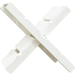New vidaXL Vedställ 47x39,5x48 cm massiv furu Vit
