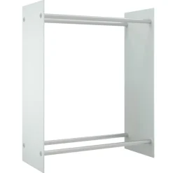 vidaXL Vedställ vit 80x35x100 cm härdat glas