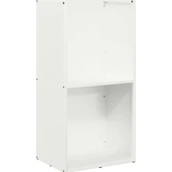 vidaXL Vedställ vit 40x30x80 cm kallvalsat stål