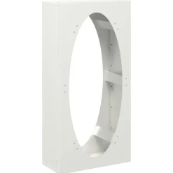 Discount vidaXL Vedställ 50x23x100 cm kallvalsat stål Vit