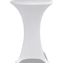 vidaXL Överdrag till ståbord Ø 60 cm vit stretch 2 st