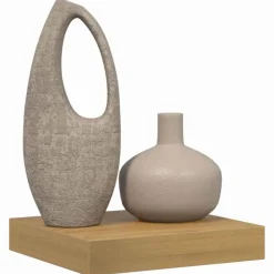 vidaXL Vägg hylla Väggmonterad Brun 23 x 23,5 x 4 cm Konstruerat trä