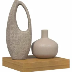 vidaXL Vägg hylla Väggmonterad Beige 23 x 23,5 x 4 cm Konstruerat trä