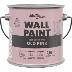 vidaXL Väggfärg Rosa 2,5 L Väggprint