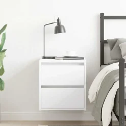 Clearance vidaXL Vägghängt sängskåp t 38x34x40 cm Vit