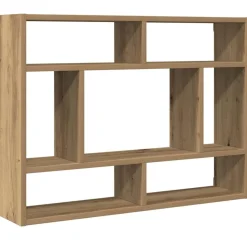 vidaXL Vägghylla artisan ek 75x16x55 cm konstruerat trä