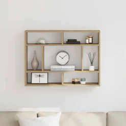 vidaXL Vägghylla artisan ek 75x16x55 cm konstruerat trä