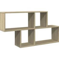vidaXL Vägghylla sonoma-ek 100x20x53 cm konstruerat trä