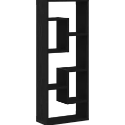 Discount vidaXL Vägghylla 36x16x90 cm konstruerat trä Svart ek